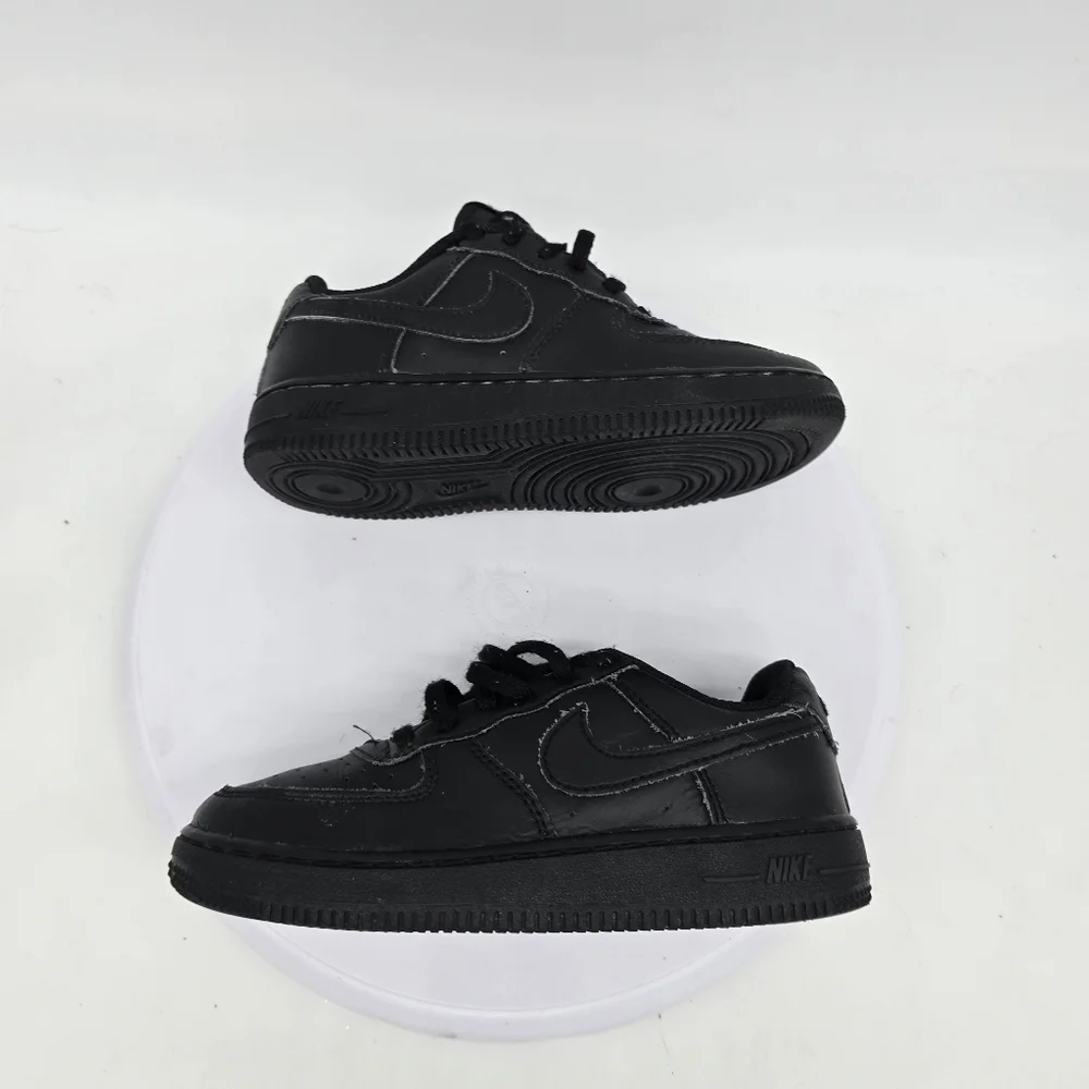 Nike Shoe Youth 13 C Air Force 1 Low Triple Black Sneakers 314193-009